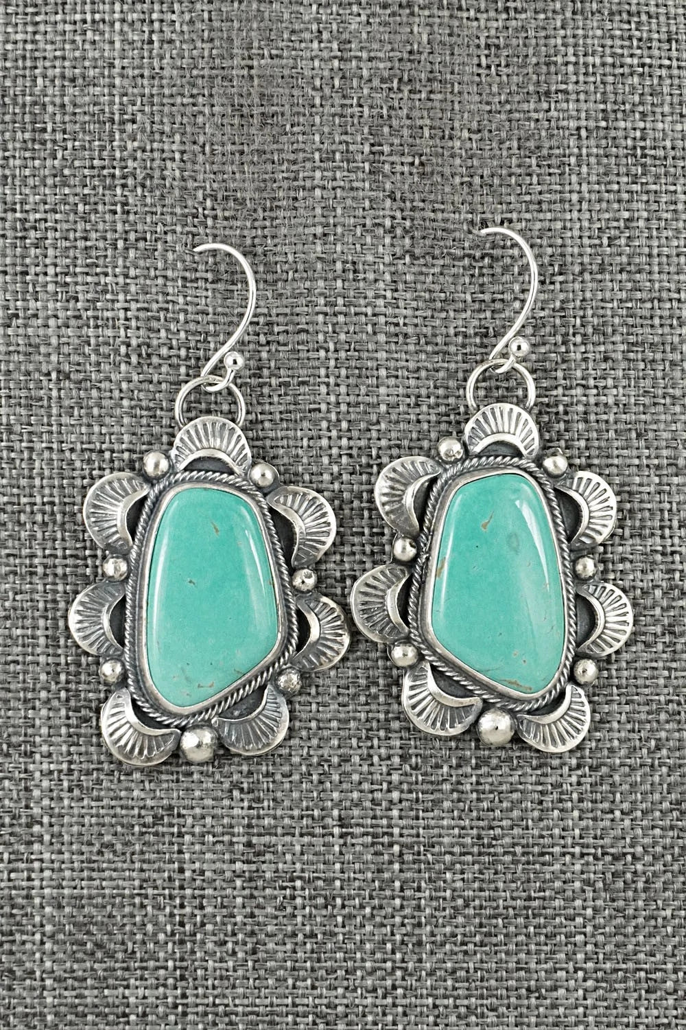 Turquoise & Sterling Silver Earrings - Jackson Hoskie