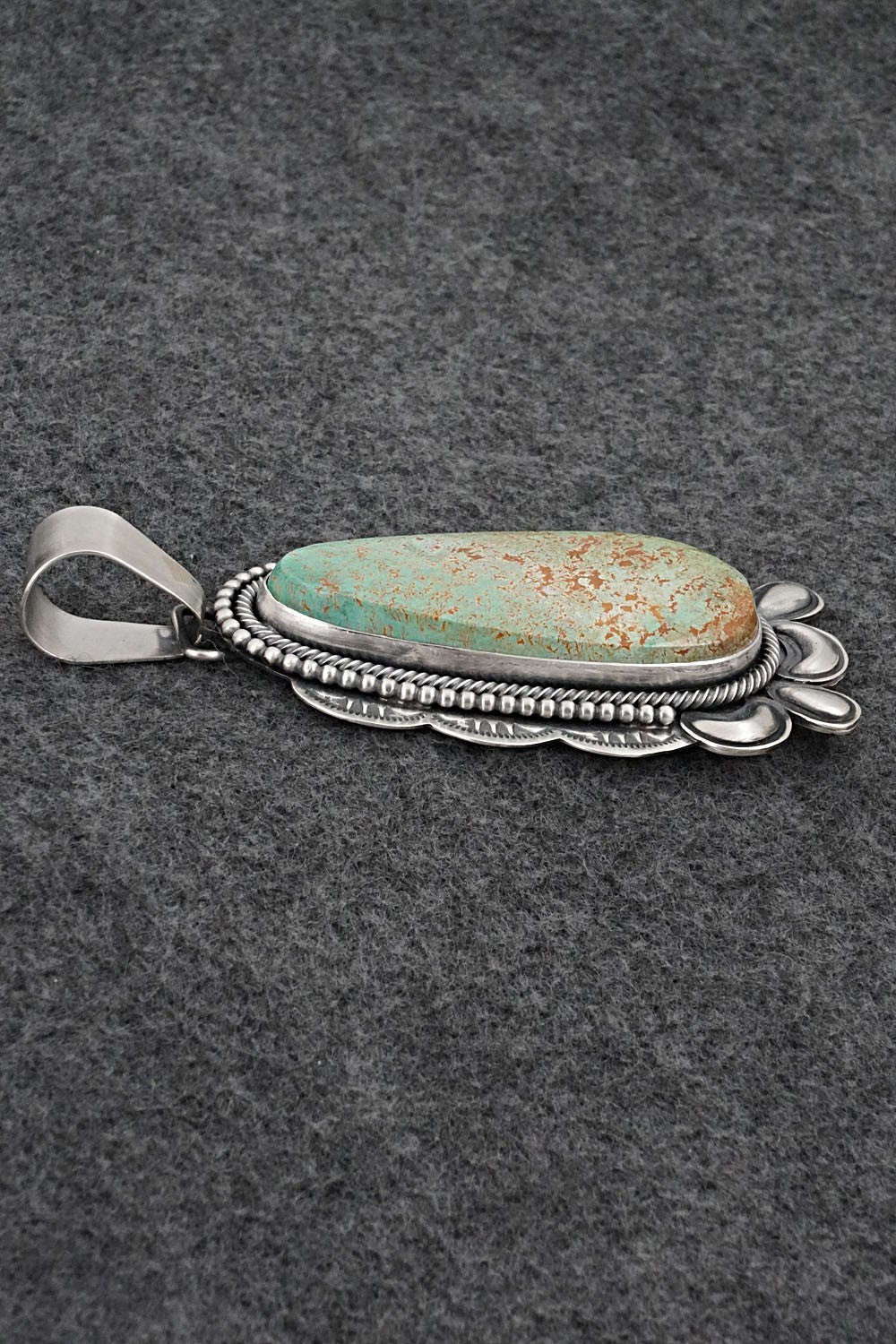 Turquoise & Sterling Silver Pendant - Paul Livingston
