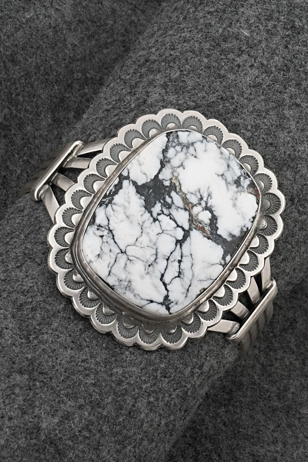 White Buffalo & Sterling Silver Bracelet - Randy Boyd