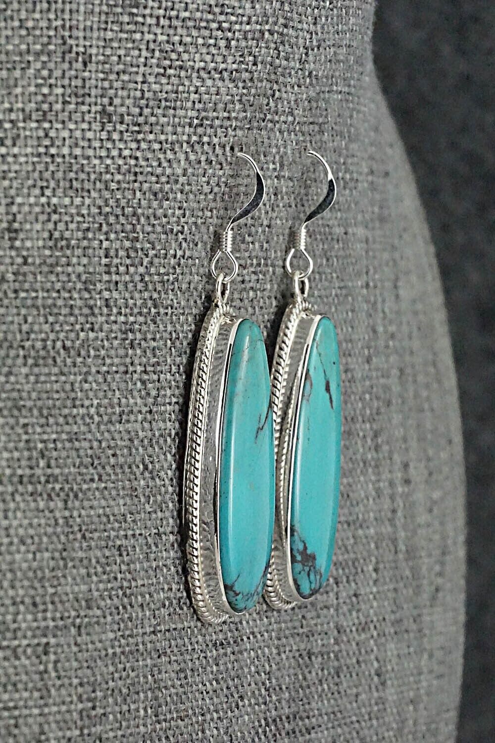 Turquoise & Sterling Silver Earrings - Sharon McCarthy
