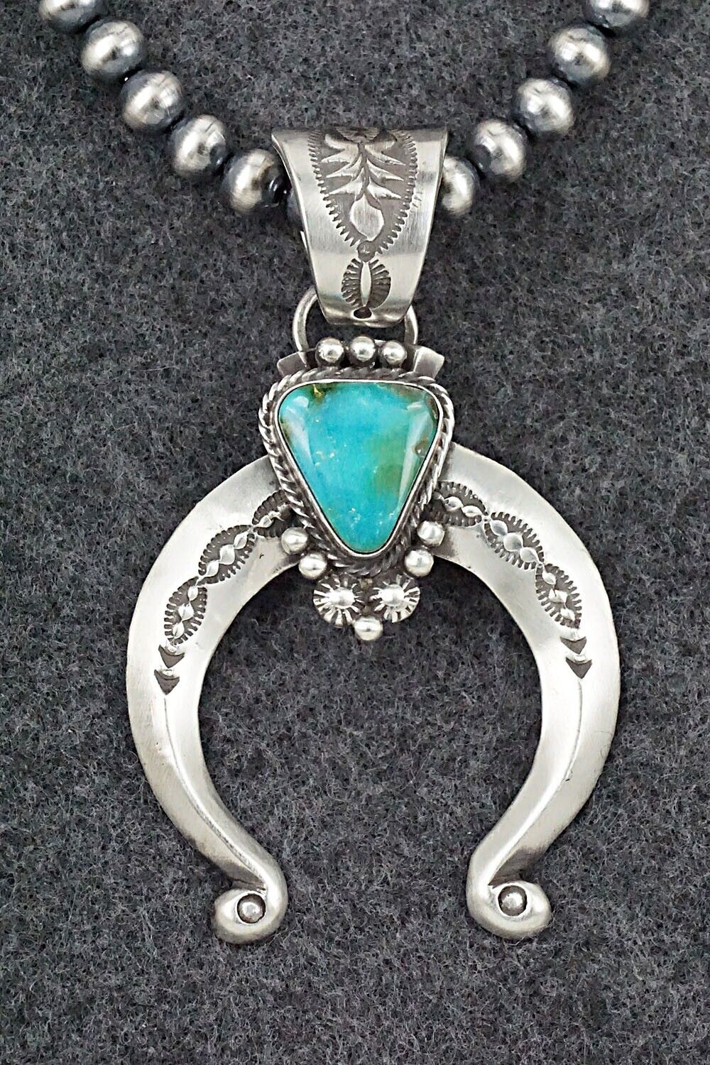 Turquoise & Sterling Silver Necklace - Samuel Yellowhair