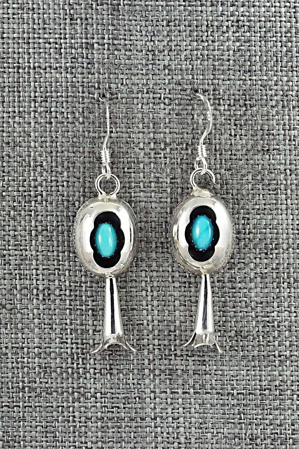 Turquoise & Sterling Silver Blossom Earrings - Phil Garcia