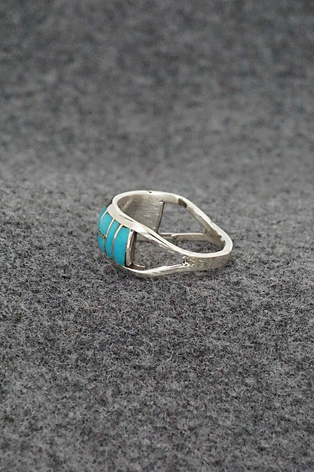 Turquoise & Sterling Silver Ring - Gloria Chattin - Size 7