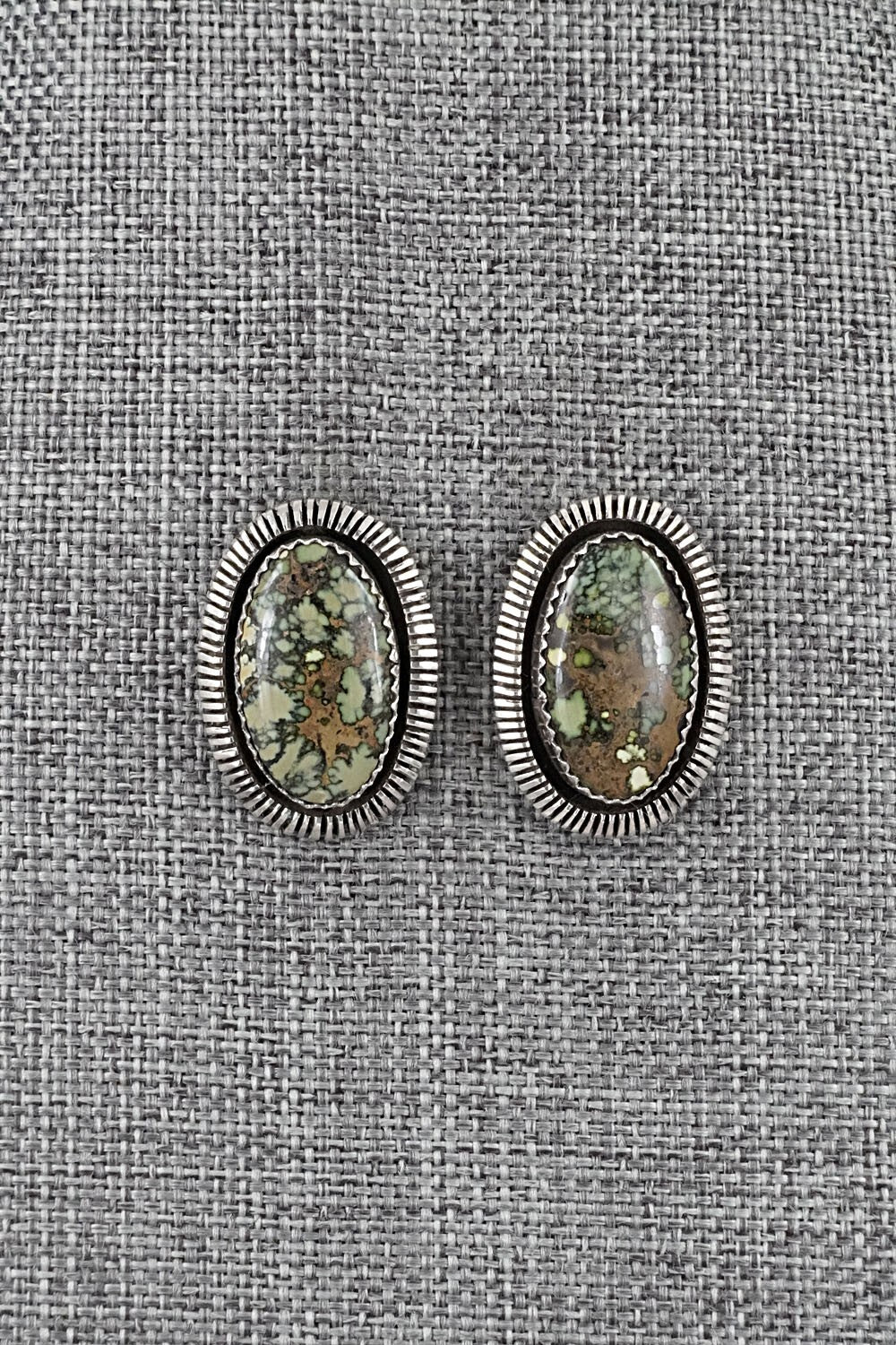 Turquoise & Sterling Silver Earrings - Toby Henderson