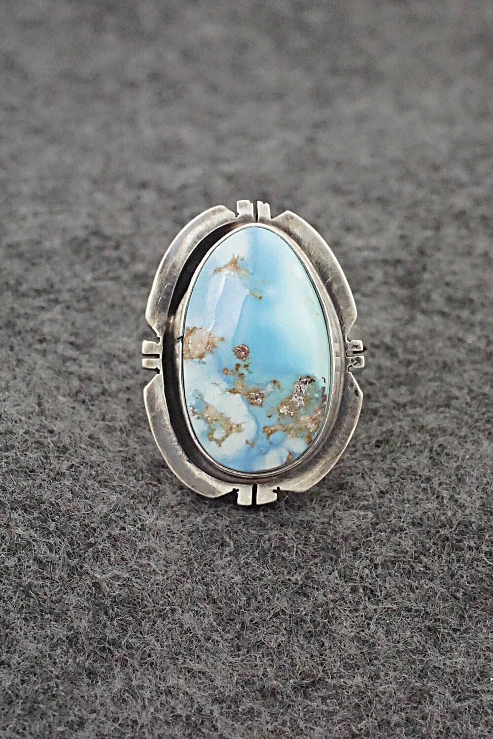 Turquoise & Sterling Silver Ring - Randy Billy - Size 7