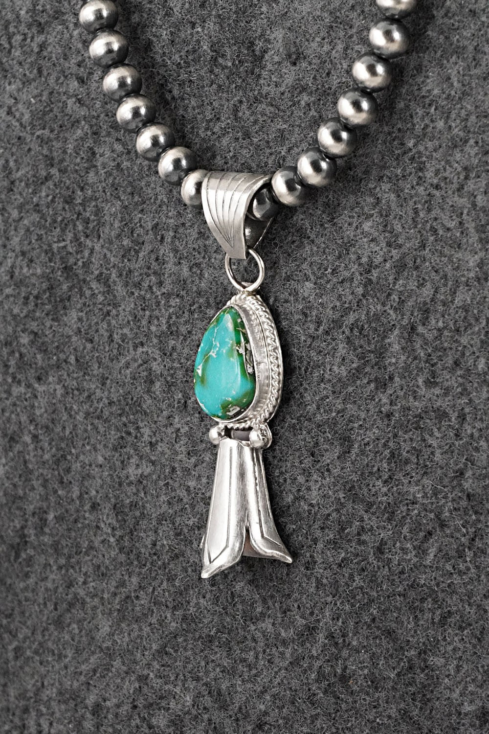 Turquoise & Sterling Silver Necklace - Samuel Yellowhair
