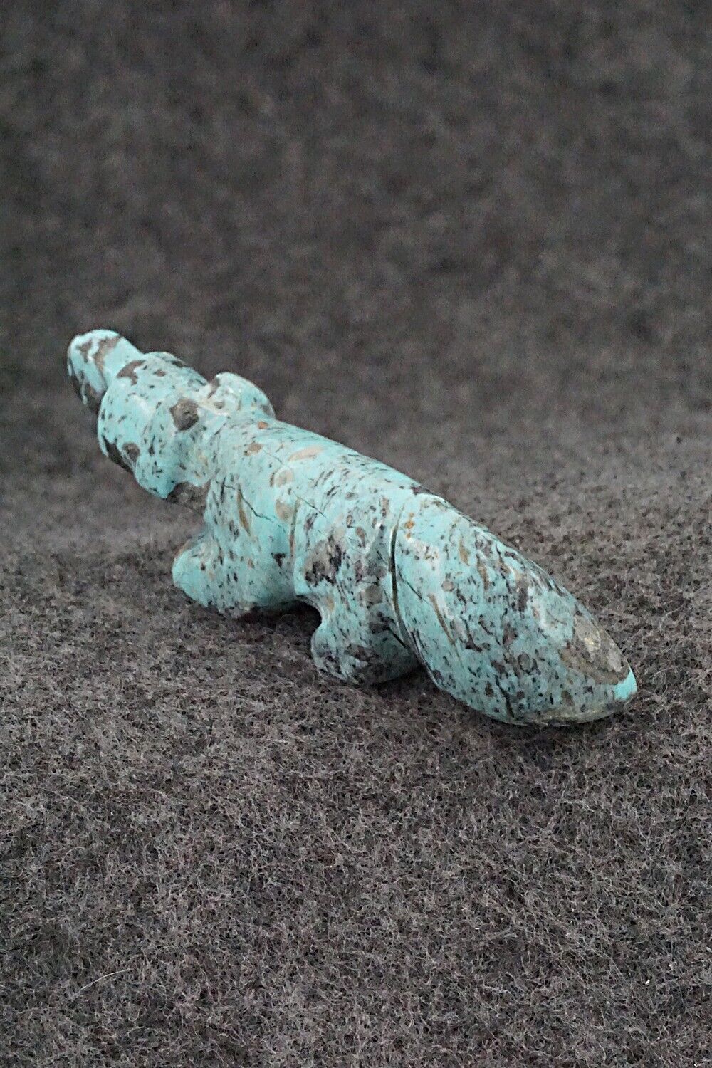 Wolf Zuni Fetish Carving - Reynold Lunasee