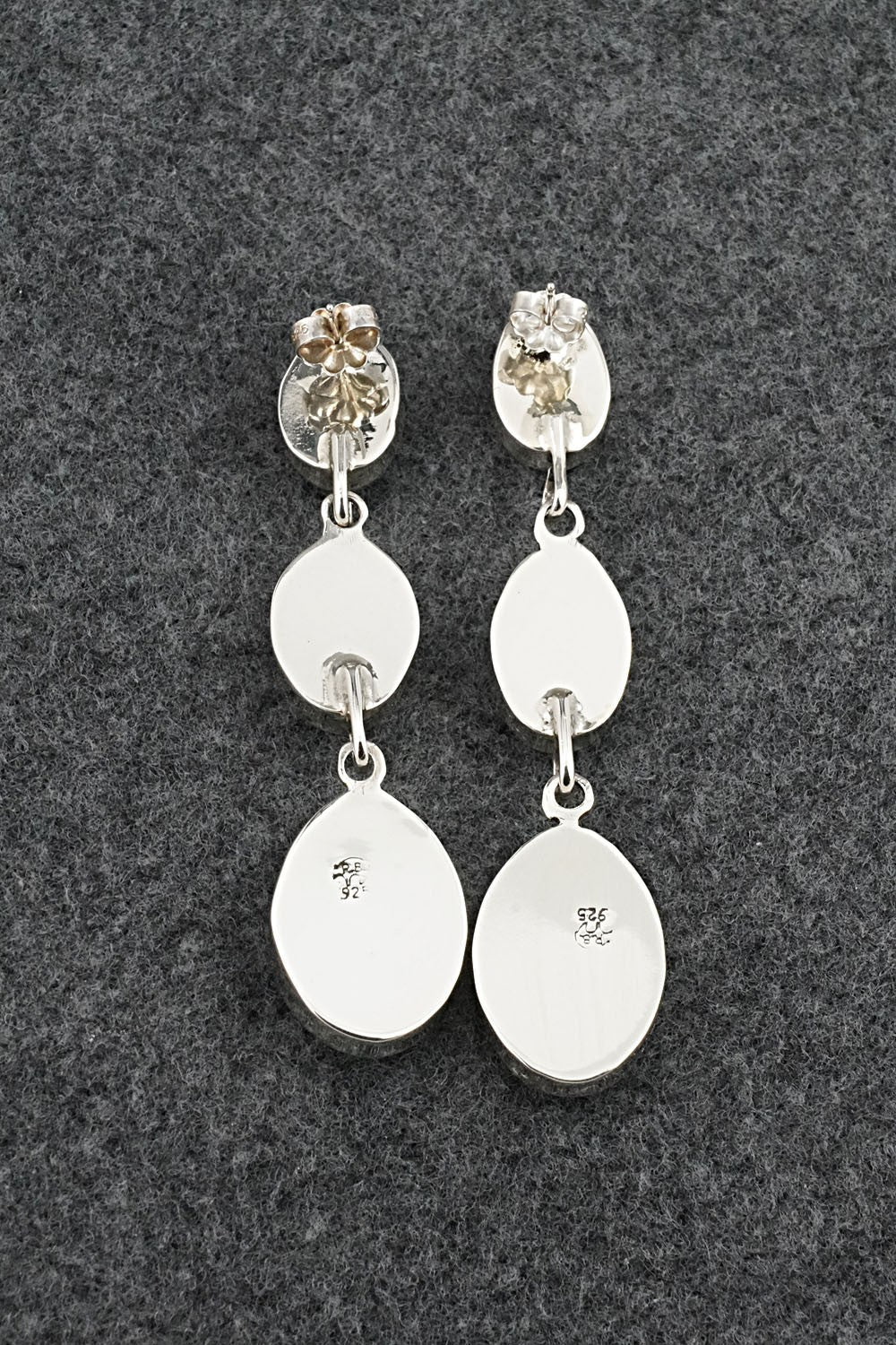 Turquoise & Sterling Silver Earrings - Irvin Tsosie
