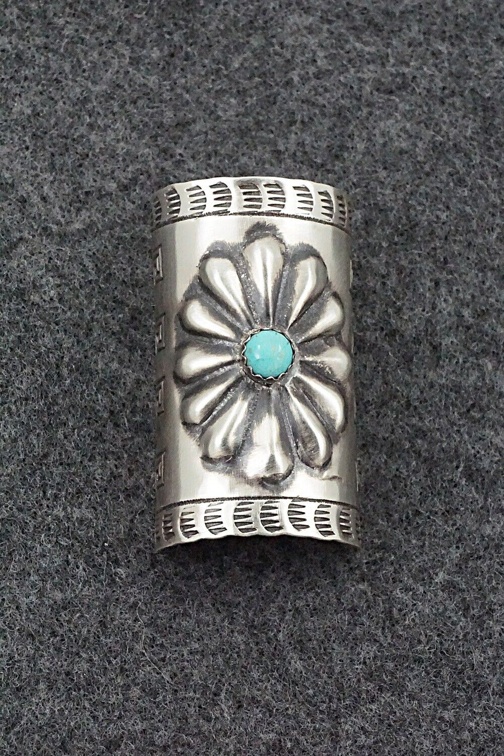 Turquoise & Sterling Silver Hair Pin - Arlene Soce