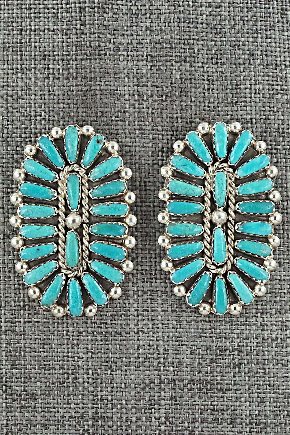 Turquoise & Sterling Silver Earrings - Philena Byjoe