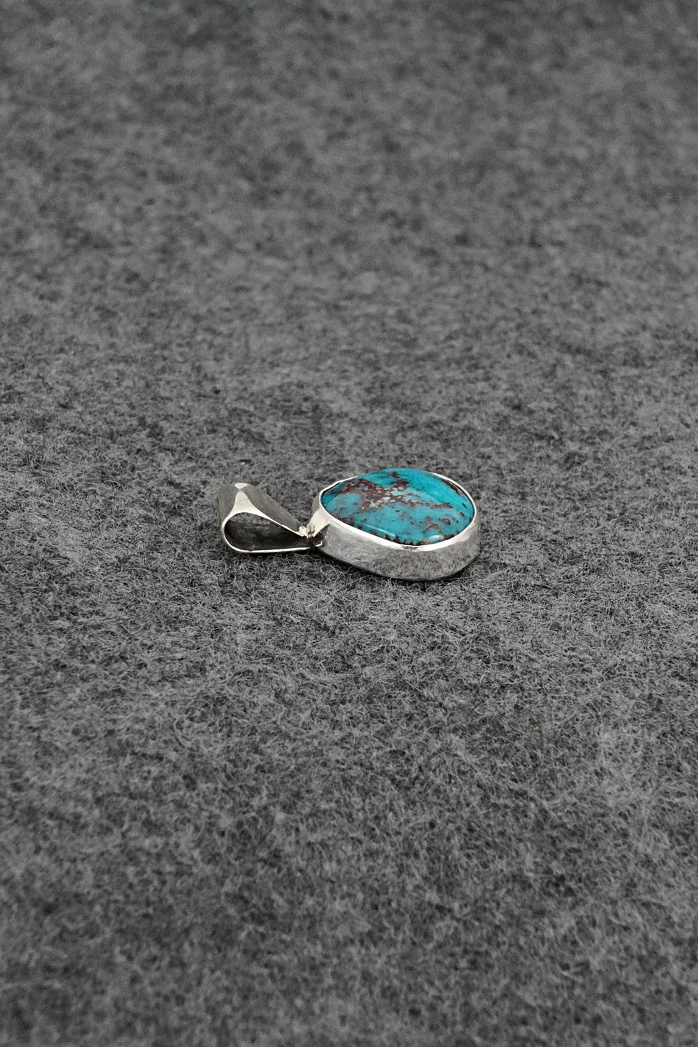 Turquoise & Sterling Silver Pendant - Rena Begay