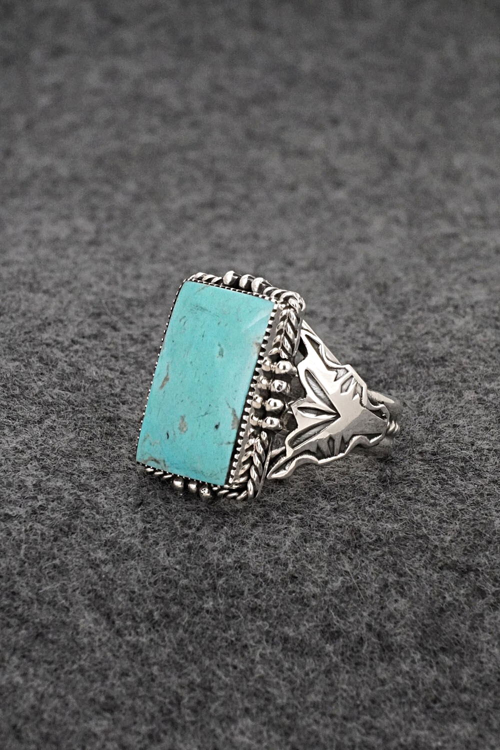 Turquoise & Sterling Silver Ring - Gregg Yazzie - Size 9