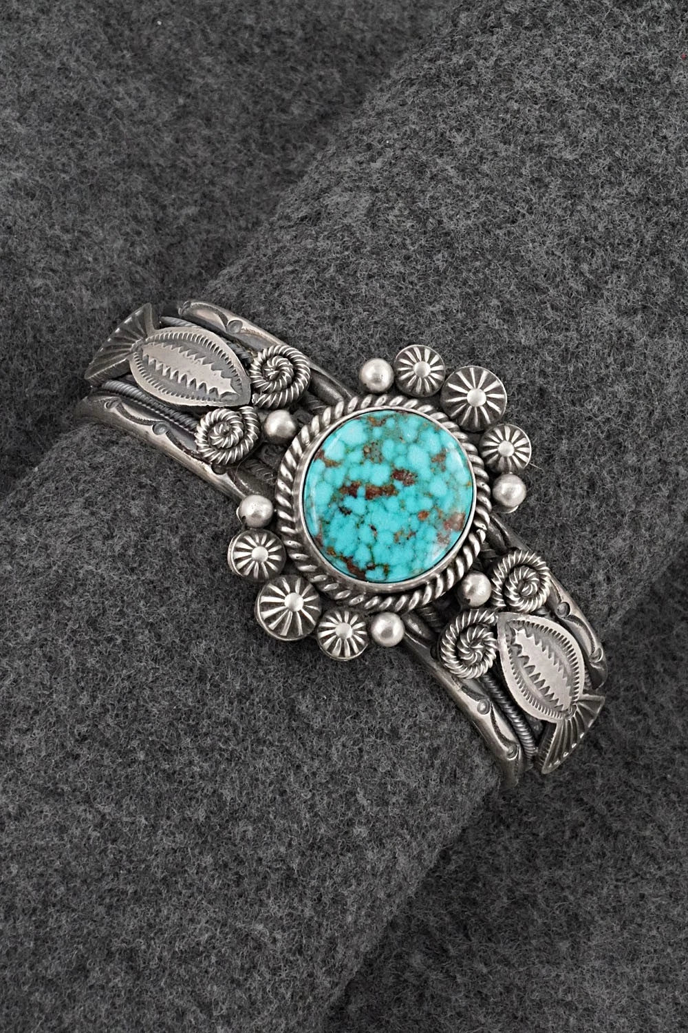 Turquoise & Sterling Silver Bracelet - Michael Calladitto