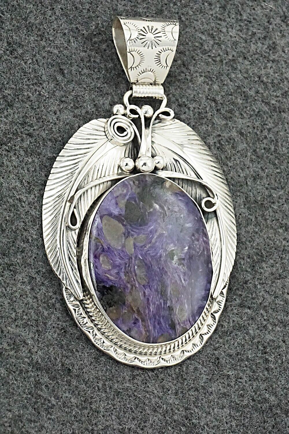 Charoite & Sterling Silver Pendant - Davey Morgan