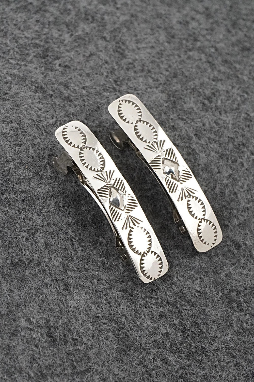 Sterling Silver Barrettes - Bertha Begay