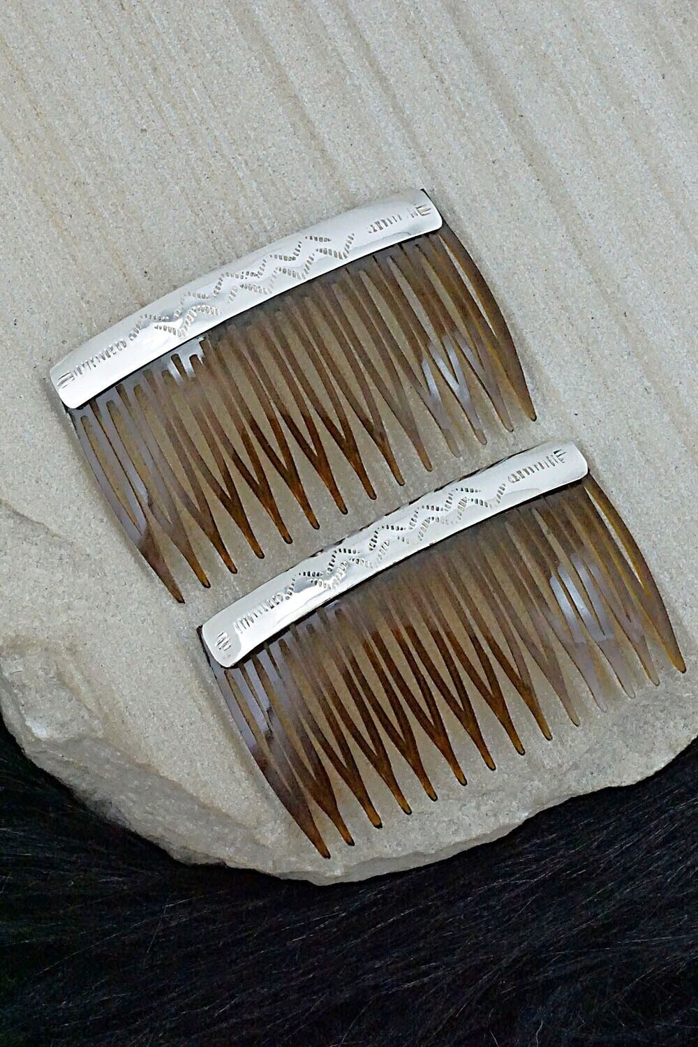 Sterling Silver Hair Combs - Randall Dalgai
