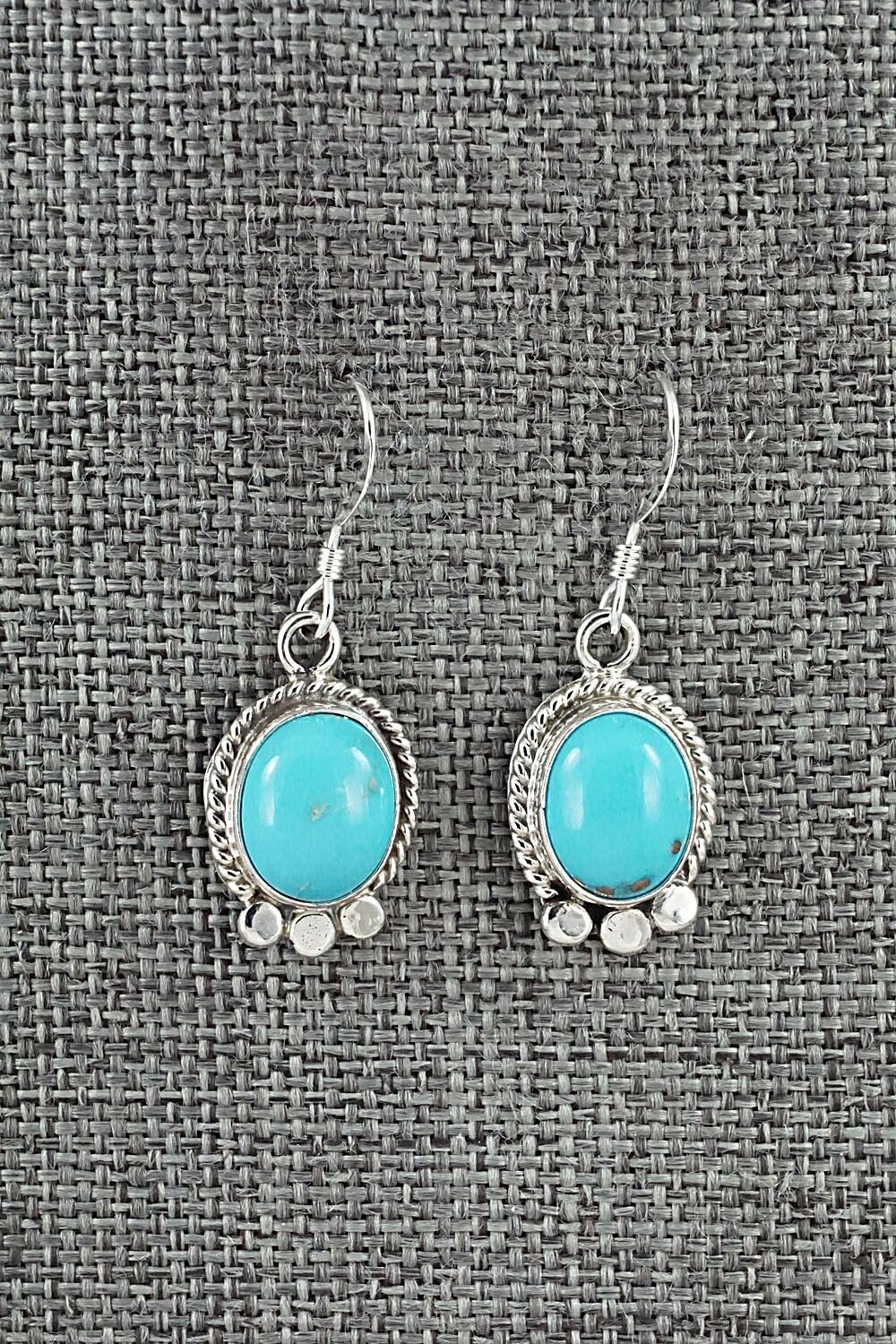 Turquoise and Sterling Silver Earrings - Sharon McCarthy