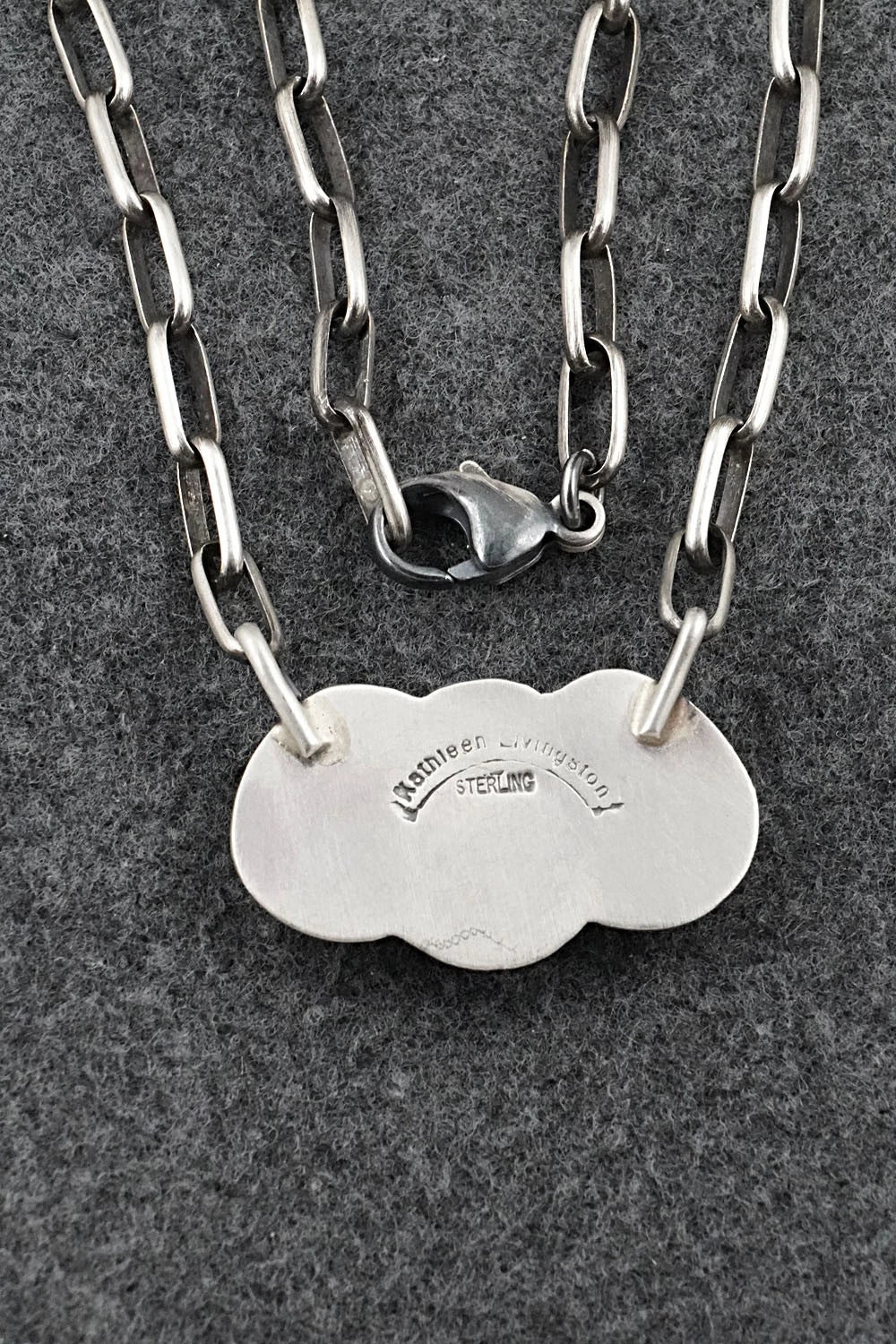 Turquoise & Sterling Silver Necklace - Kathleen Livingston