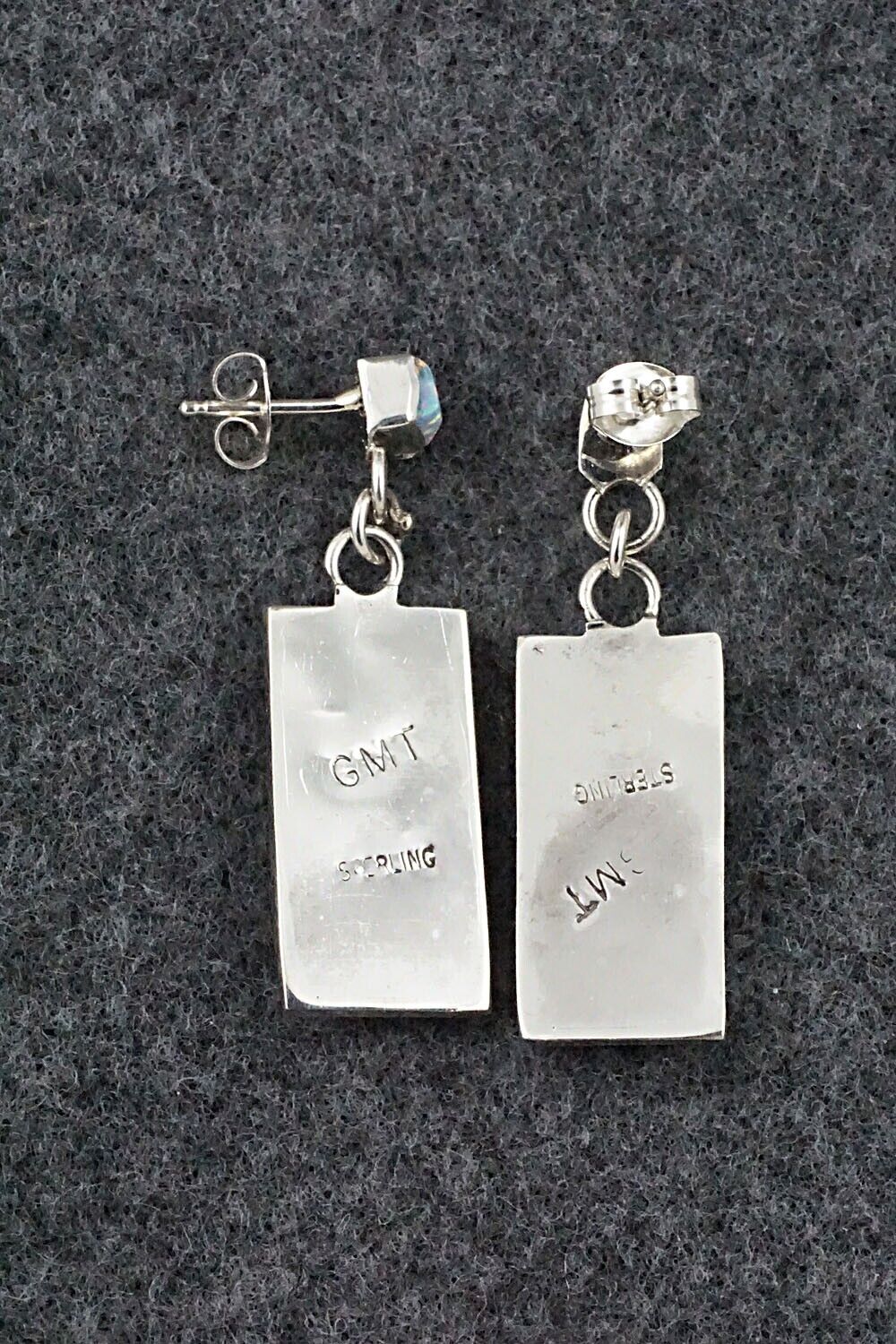 Opalite & Sterling Silver Earrings - Gloria Tucson