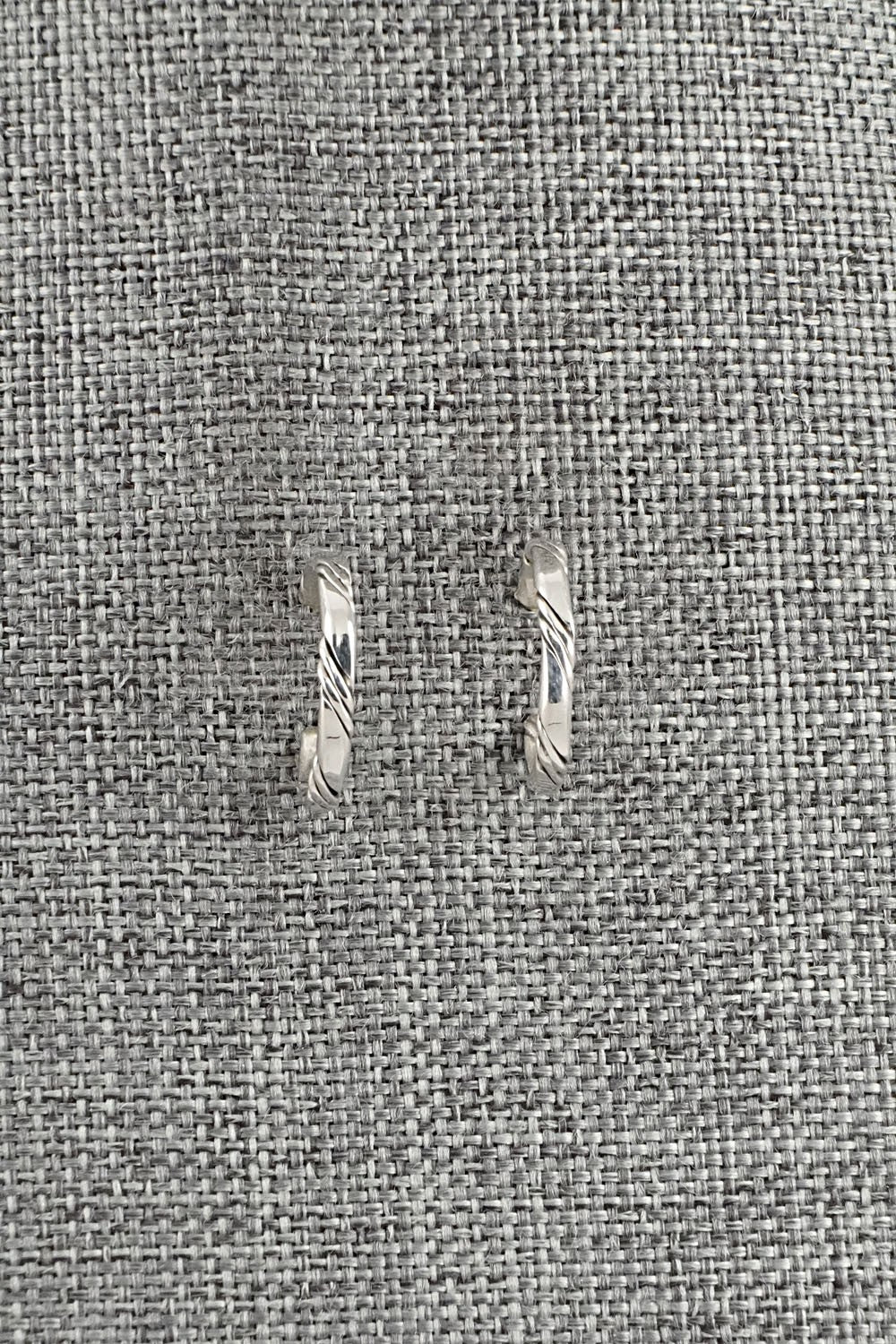 Sterling Silver Hoop Earrings - Elaine Tahe