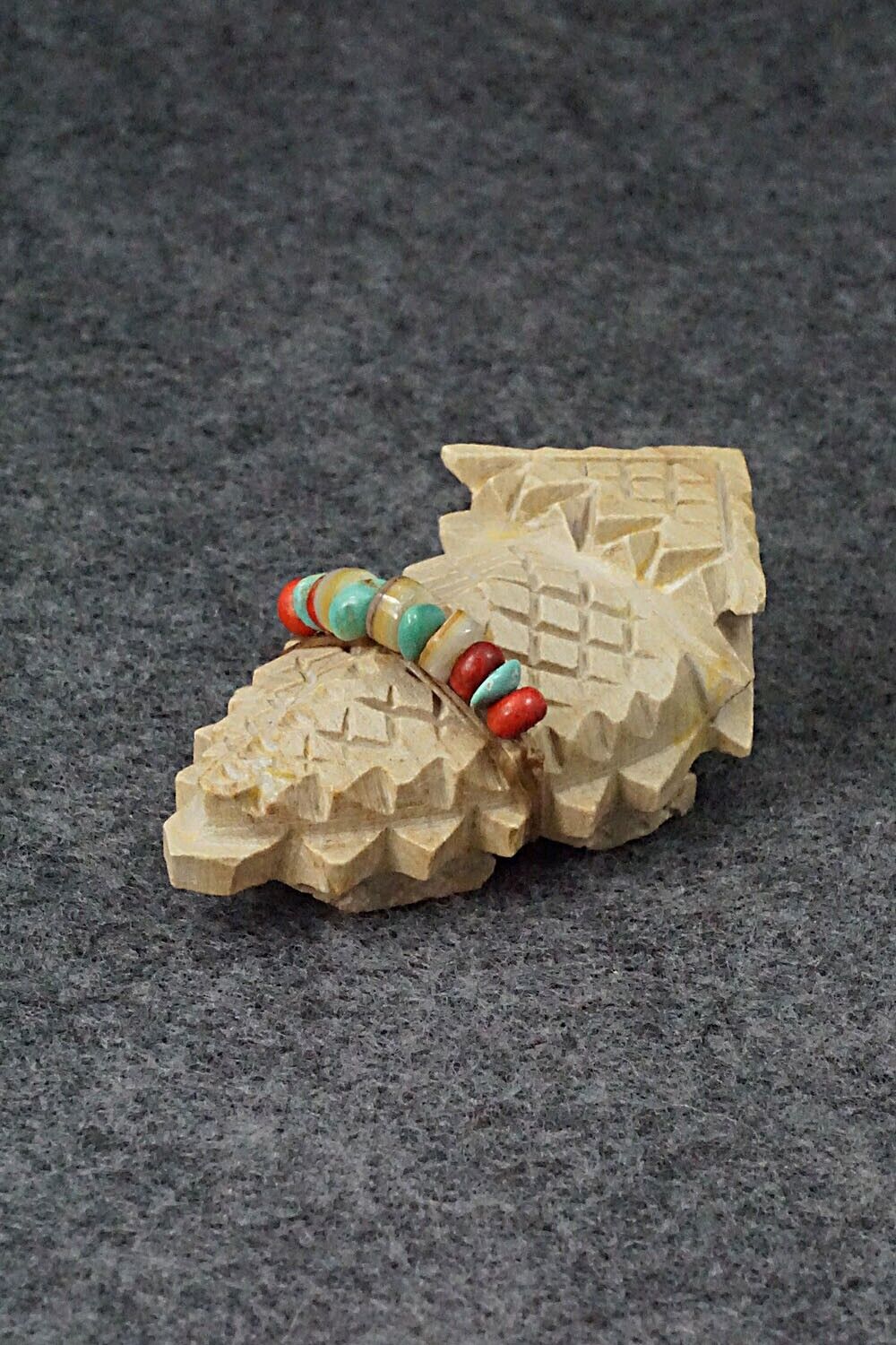 Horned Toad Zuni Fetish Carving - Douglas Martza
