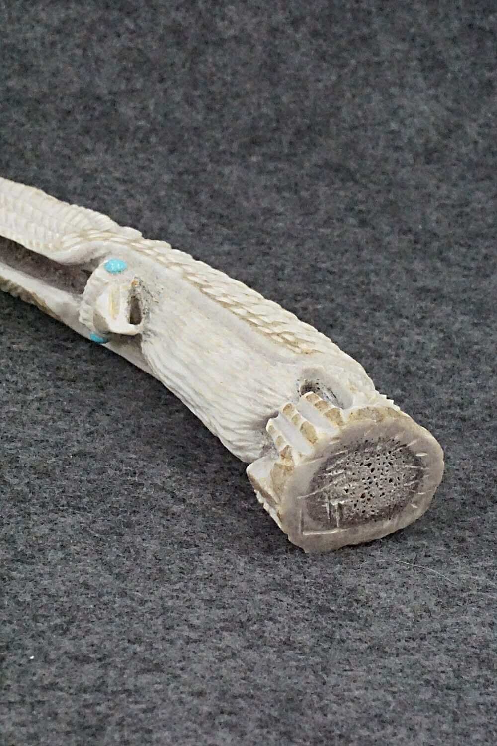 Eagle Zuni Fetish Carving - Garrick Weeka