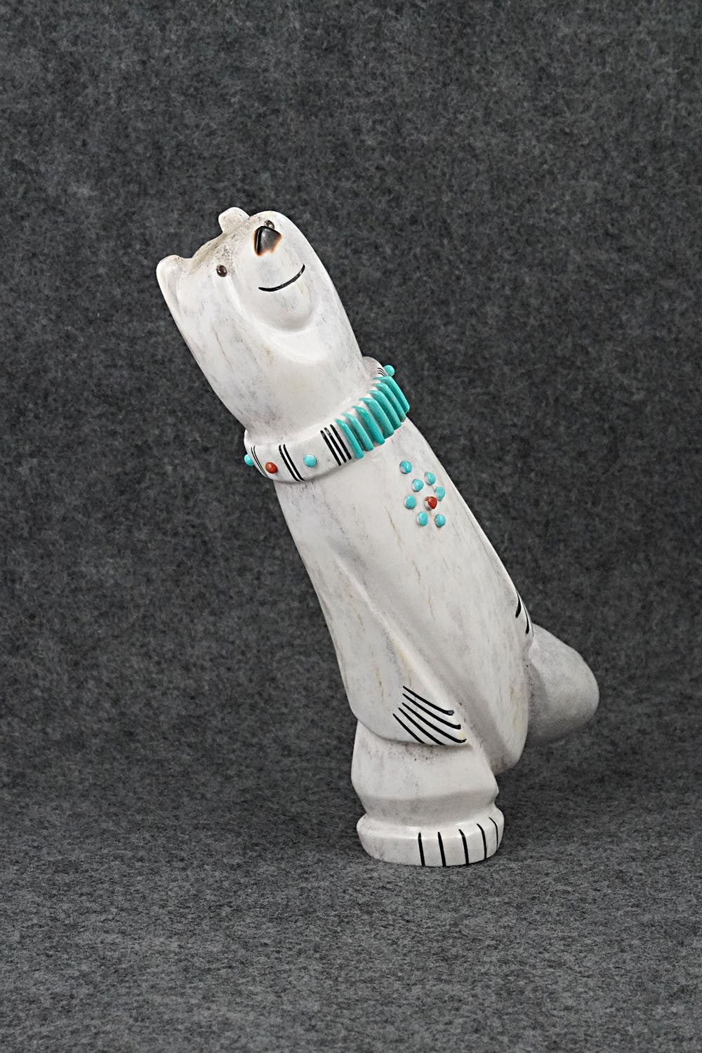 Dancing Bear Zuni Fetish Carving - Claudia Peina