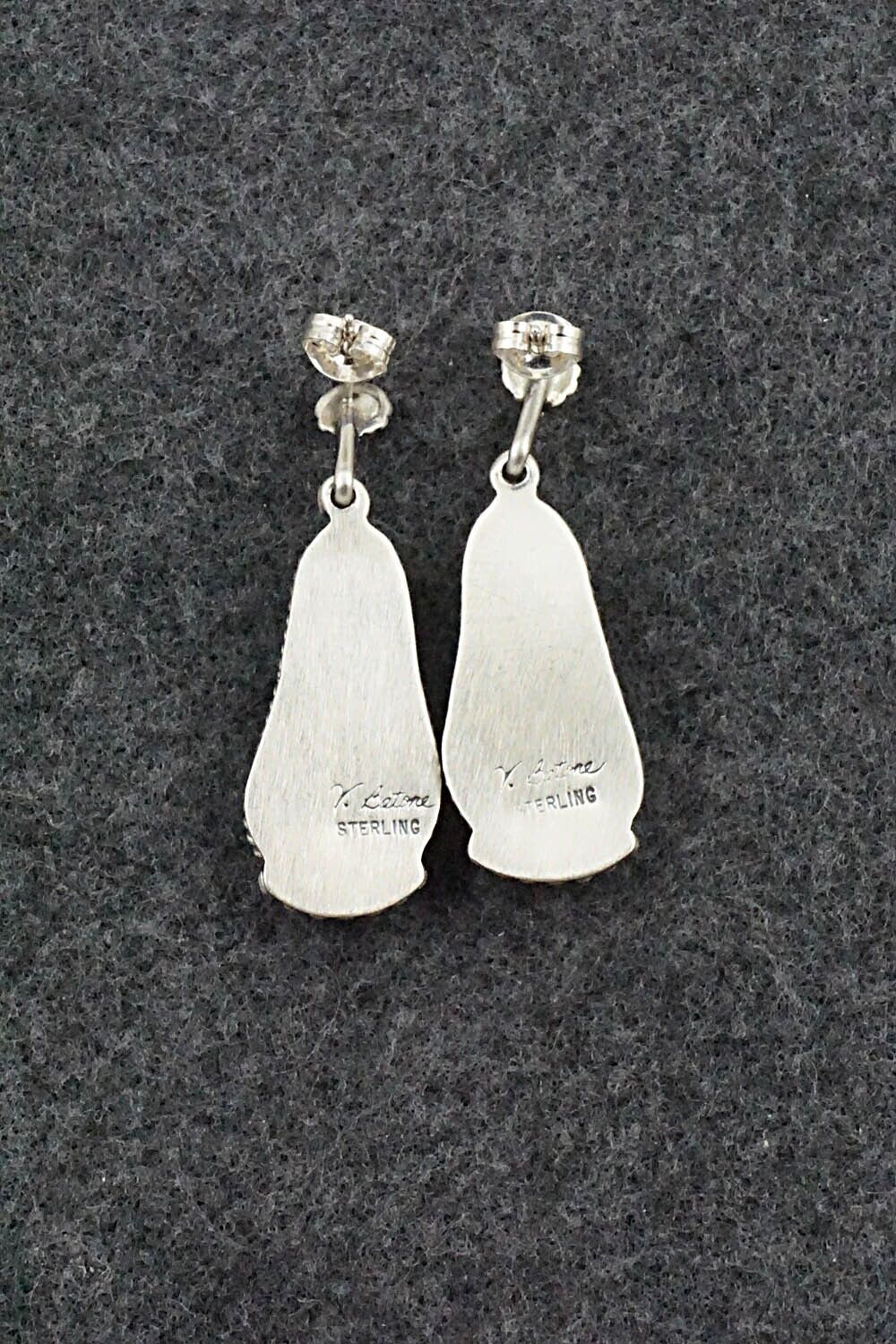 Turquoise & Sterling Silver Earrings - Verley Betone