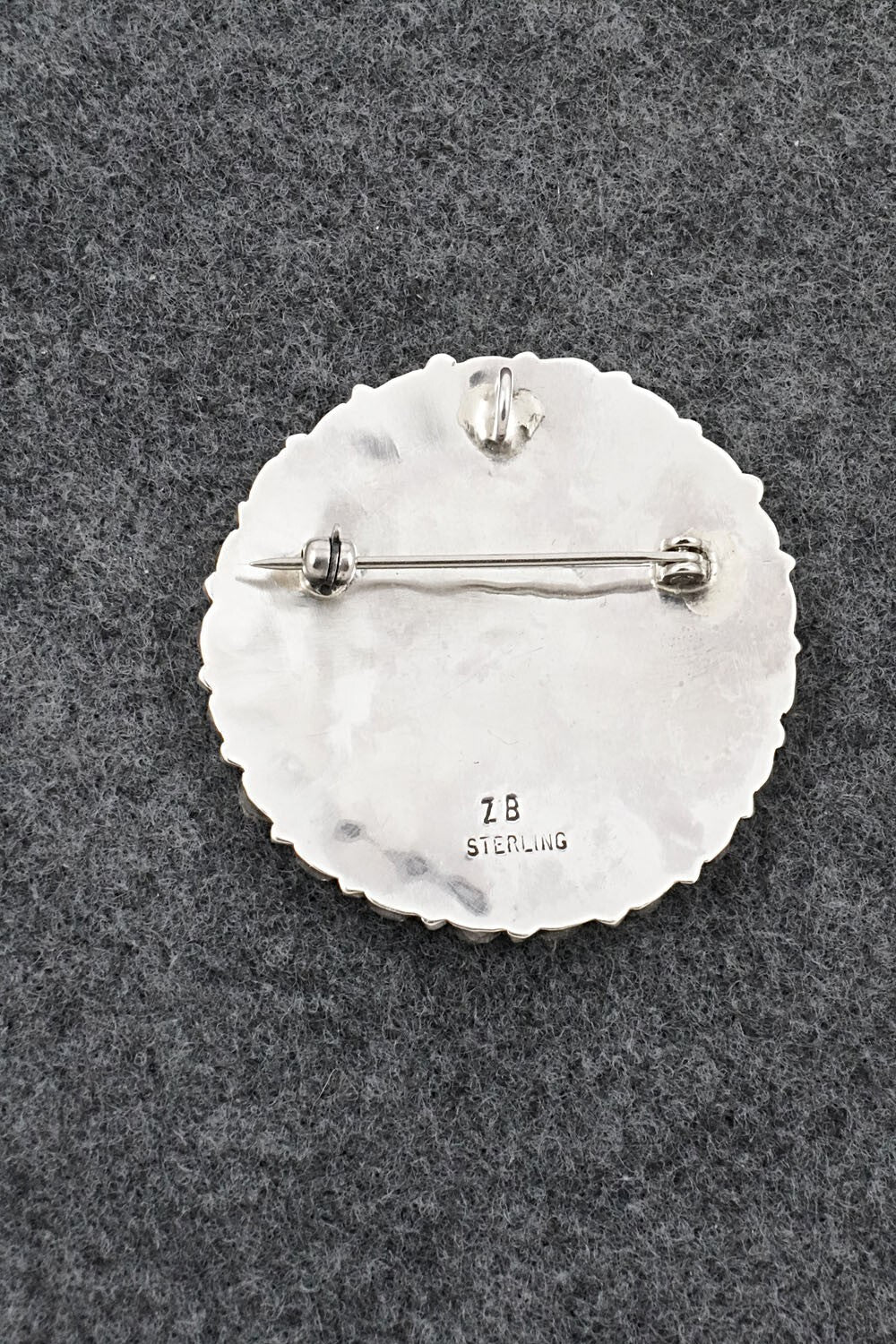 Turquoise & Sterling Silver Pendant/Pin - Zeita Begay