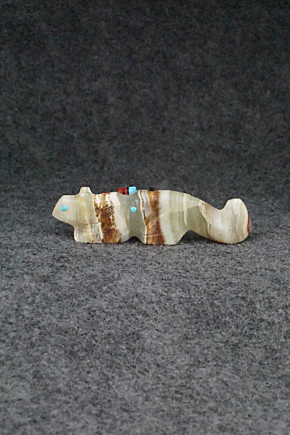 Mountain Lion Zuni Fetish Carving - Danette Laate