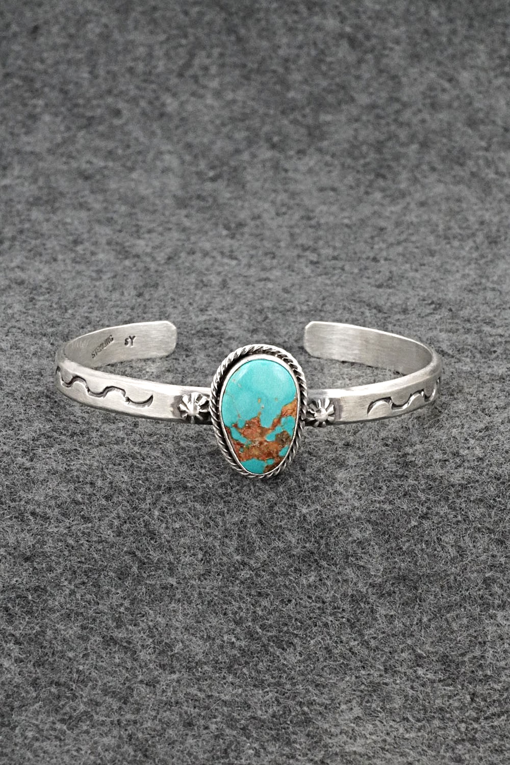 Turquoise & Sterling Silver Bracelet - Samuel Yellowhair