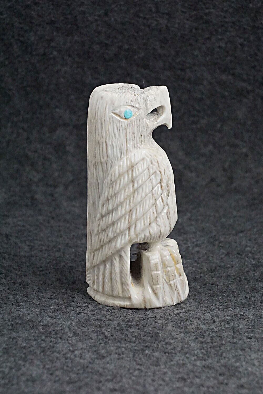 Eagle Zuni Fetish Carving - Garrick Weeka