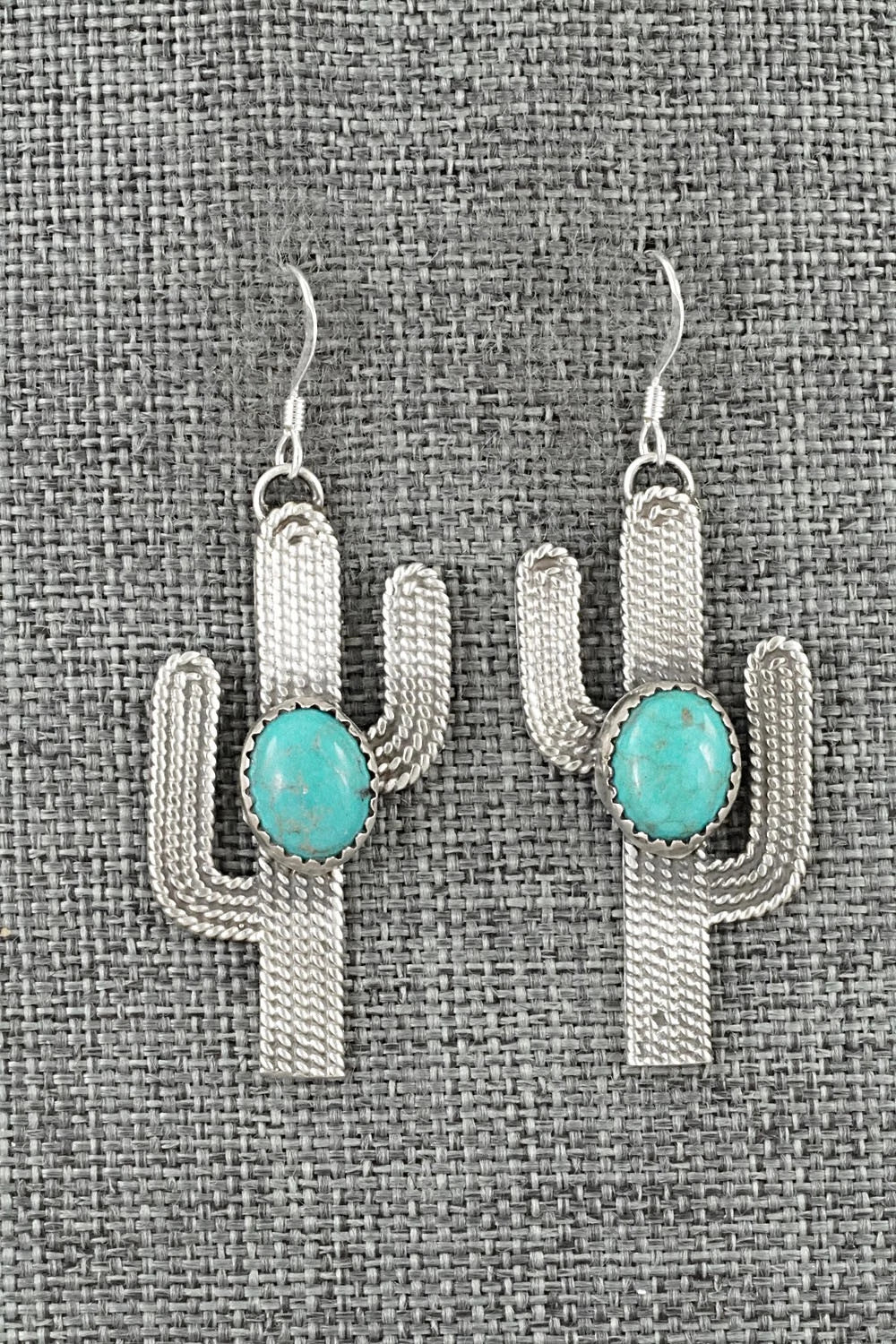 Turquoise & Sterling Silver Earrings - Annette Chiquito