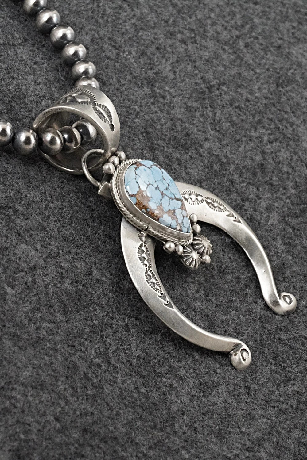 Turquoise & Sterling Silver Necklace - Samuel Yellowhair
