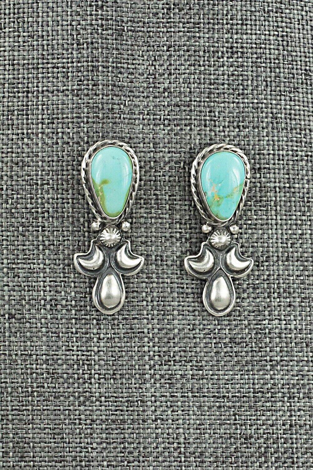 Turquoise & Sterling Silver Squash Blossom Set - Adrienne Gordon