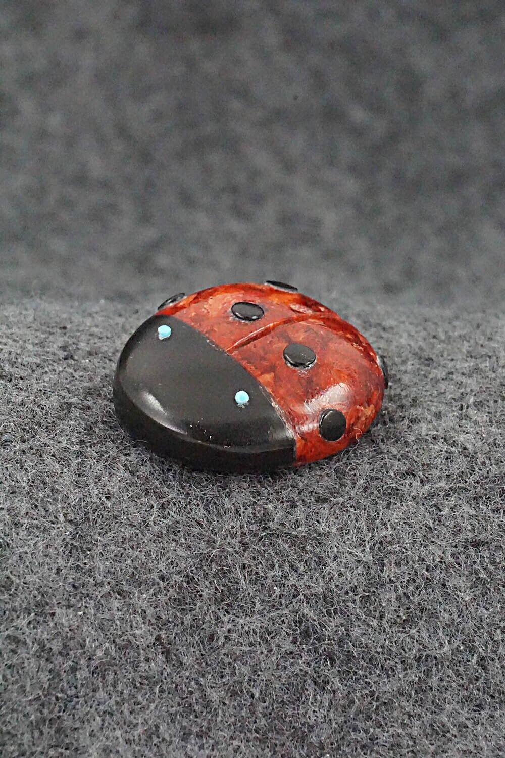 Ladybug Zuni Fetish Carving - Reynold Lunasee