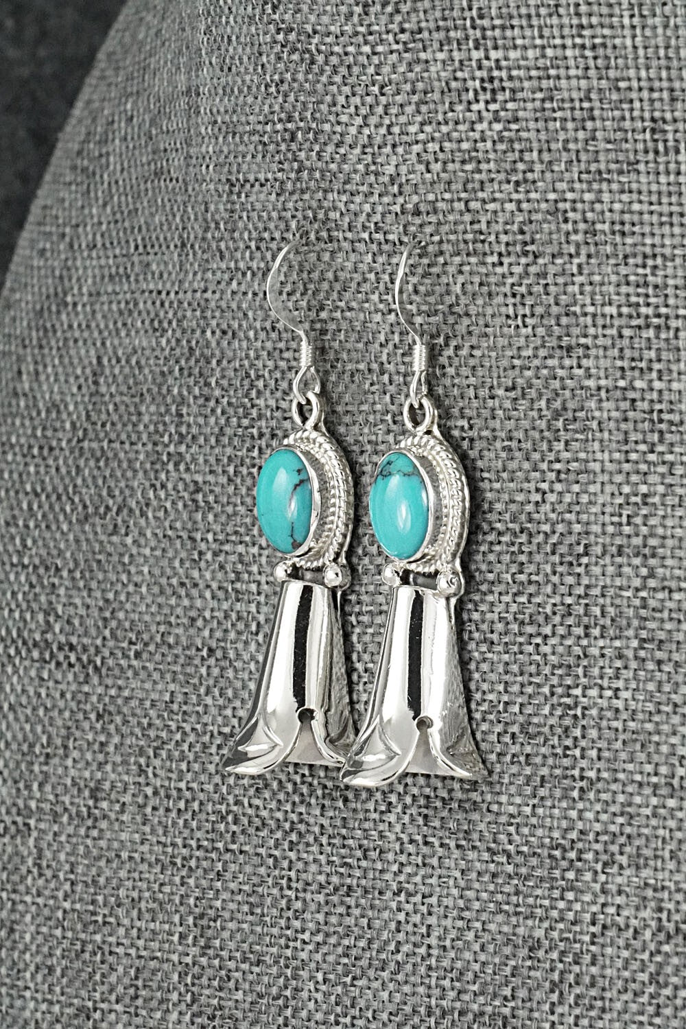 Turquoise & Sterling Silver Earrings - Sharon McCarthy