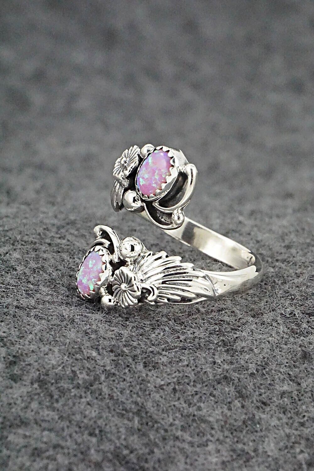 Opalite & Sterling Silver Ring - Etta Belin - Size 8.5