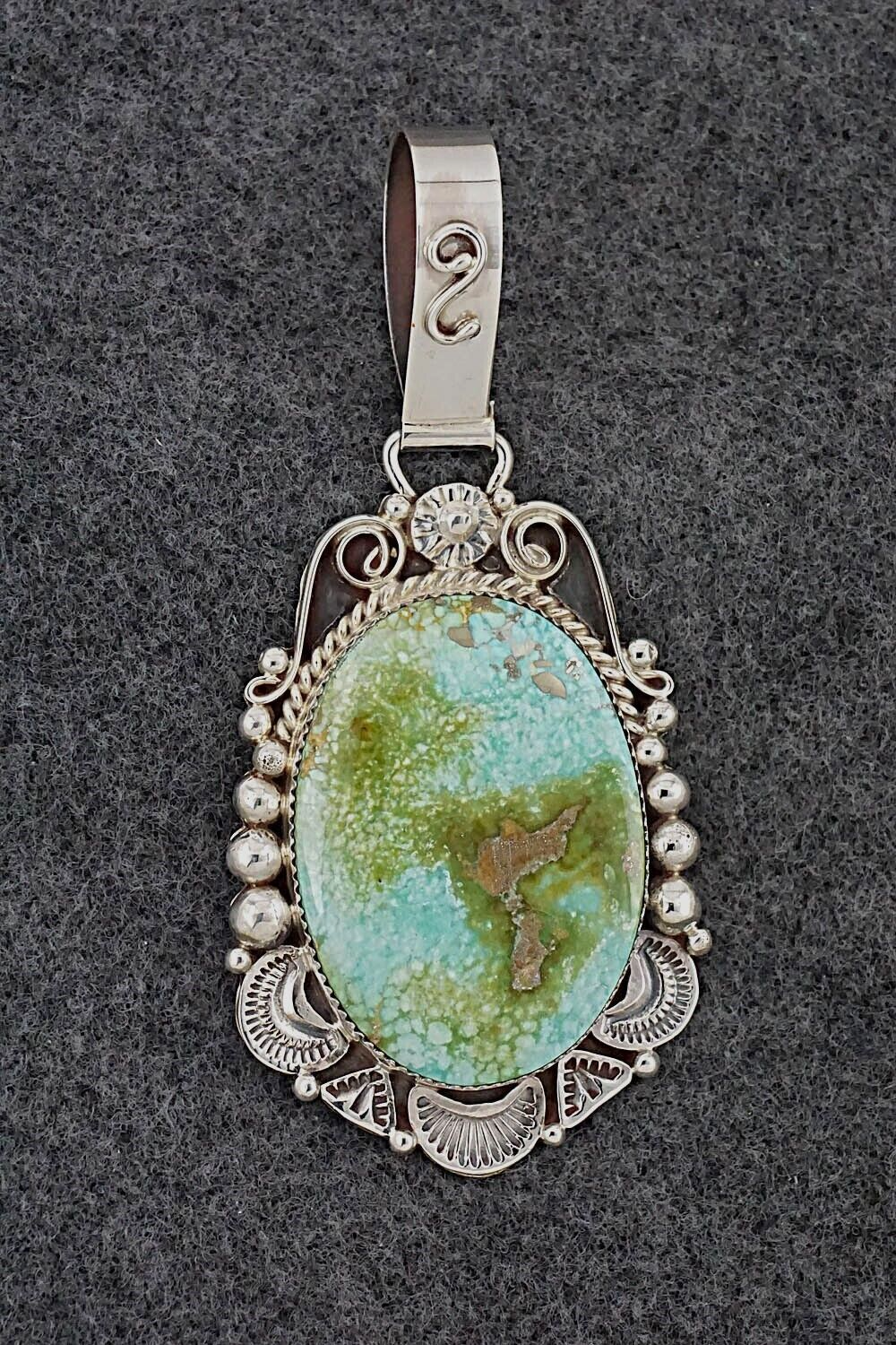 Turquoise & Sterling Silver Pendant - Anthony Brown