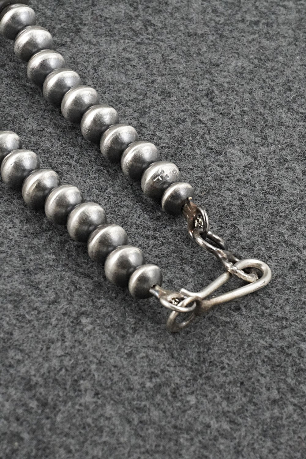 Sterling Silver Navajo Pearl Necklace 18" - Tonisha Haley