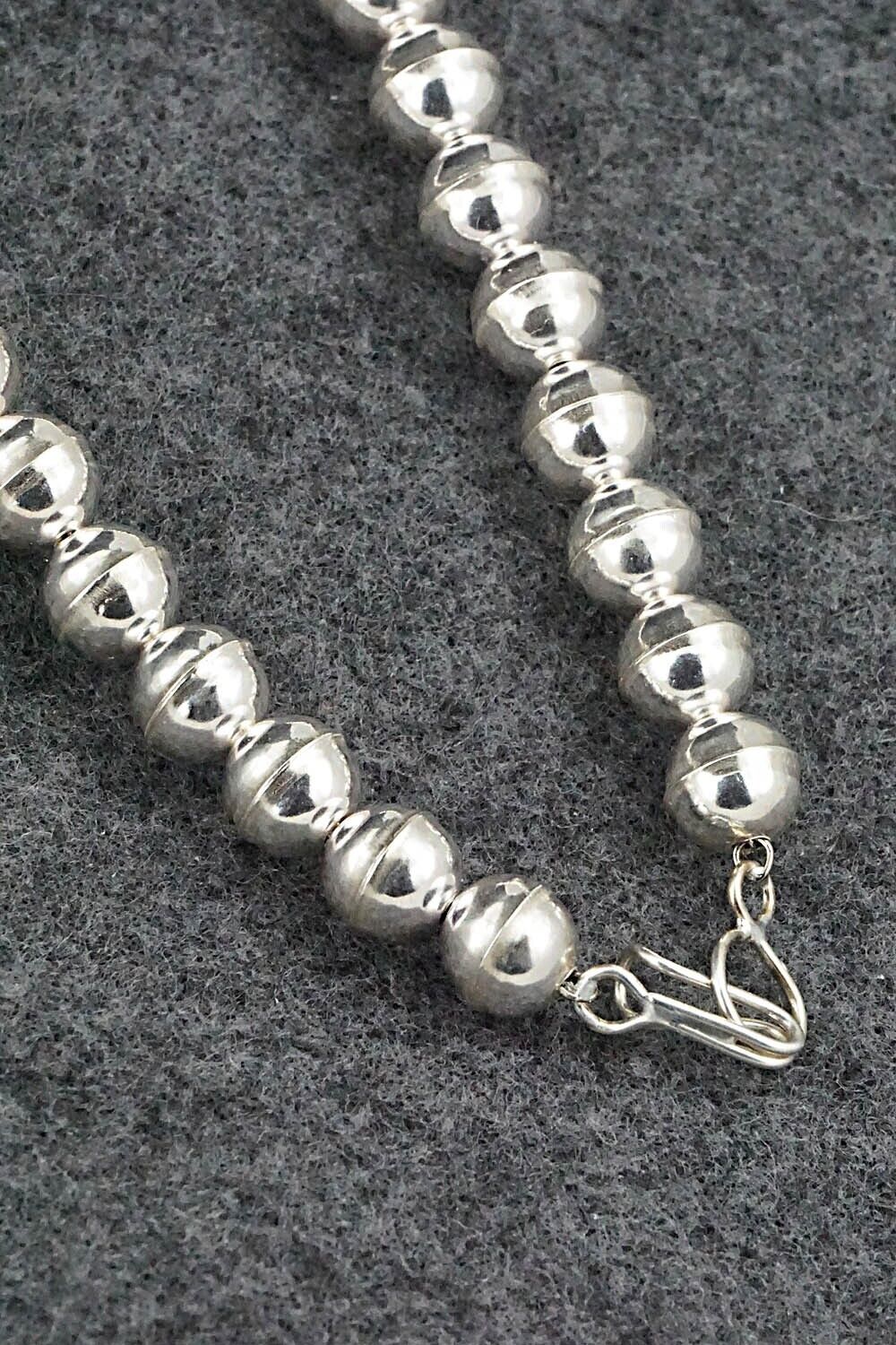 Turquoise & Sterling Silver Squash Blossom Necklace - Phil Garcia