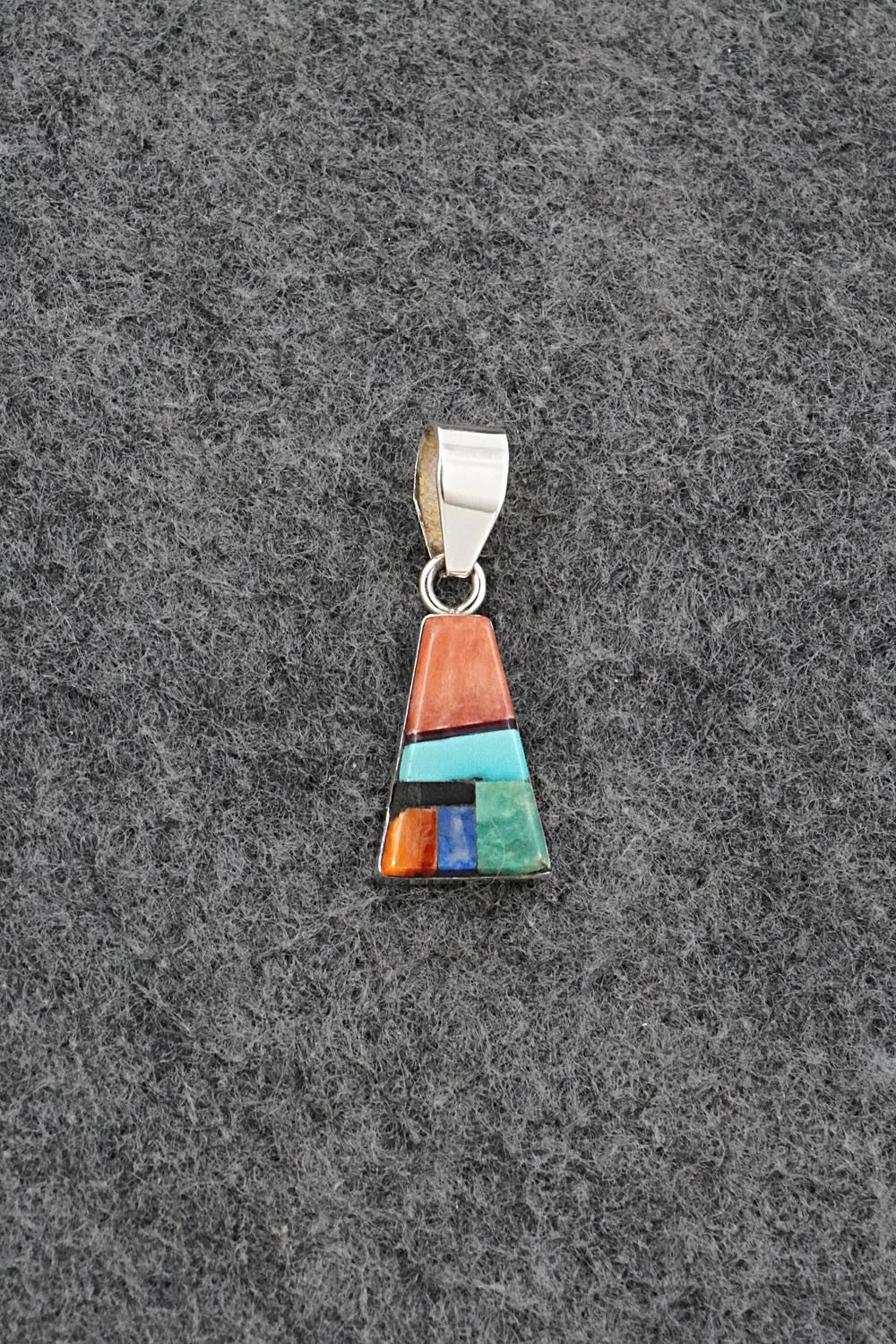Multi Stone & Sterling Silver Pendant - Priscilla Smith