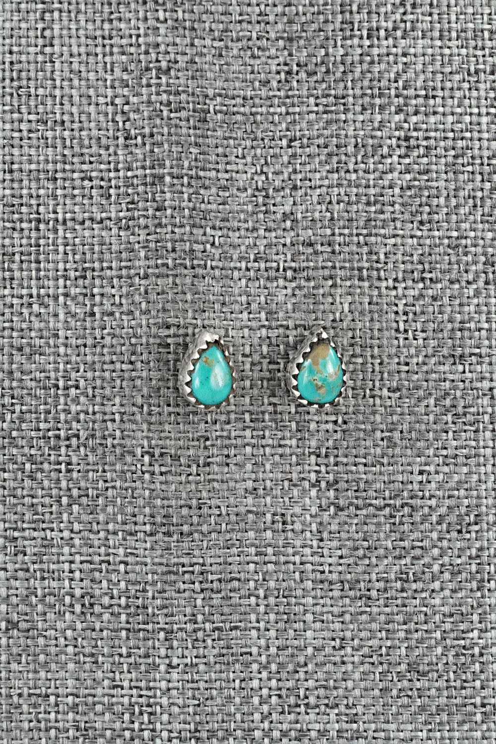 Turquoise & Sterling Silver Earrings - Gerald Joe