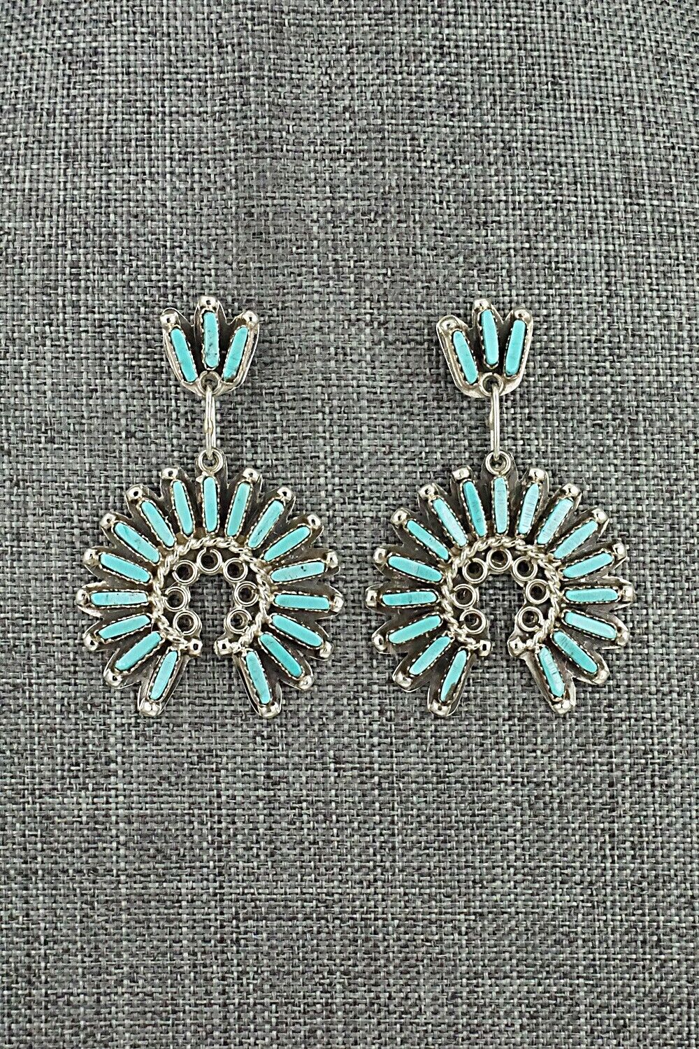 Turquoise & Sterling Silver Earrings - Charlie John
