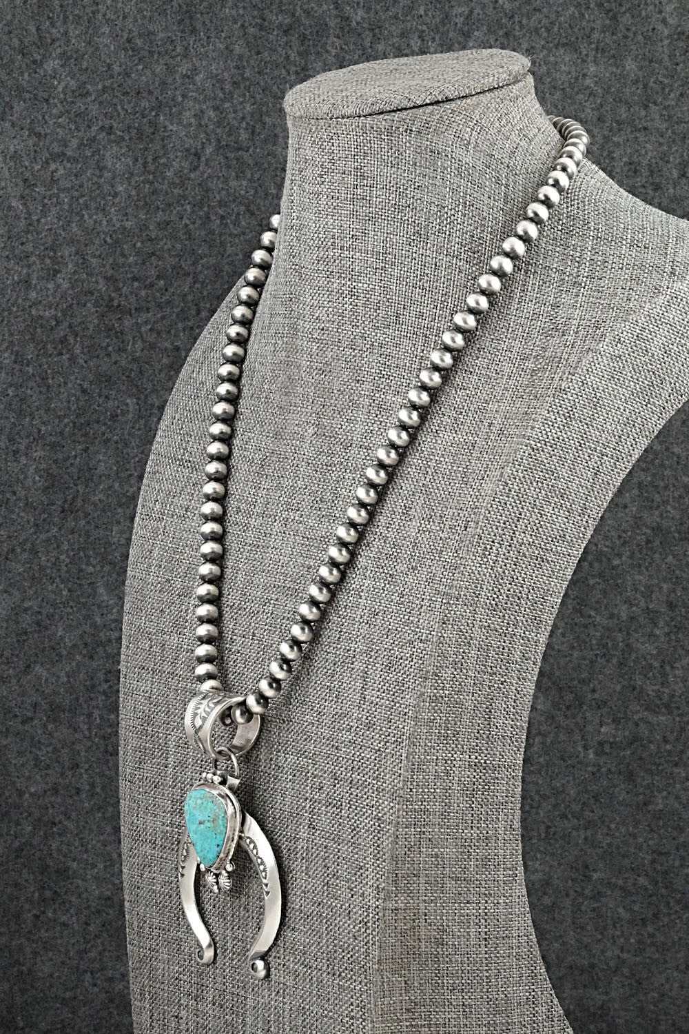 Turquoise & Sterling Silver Necklace - Samuel Yellowhair
