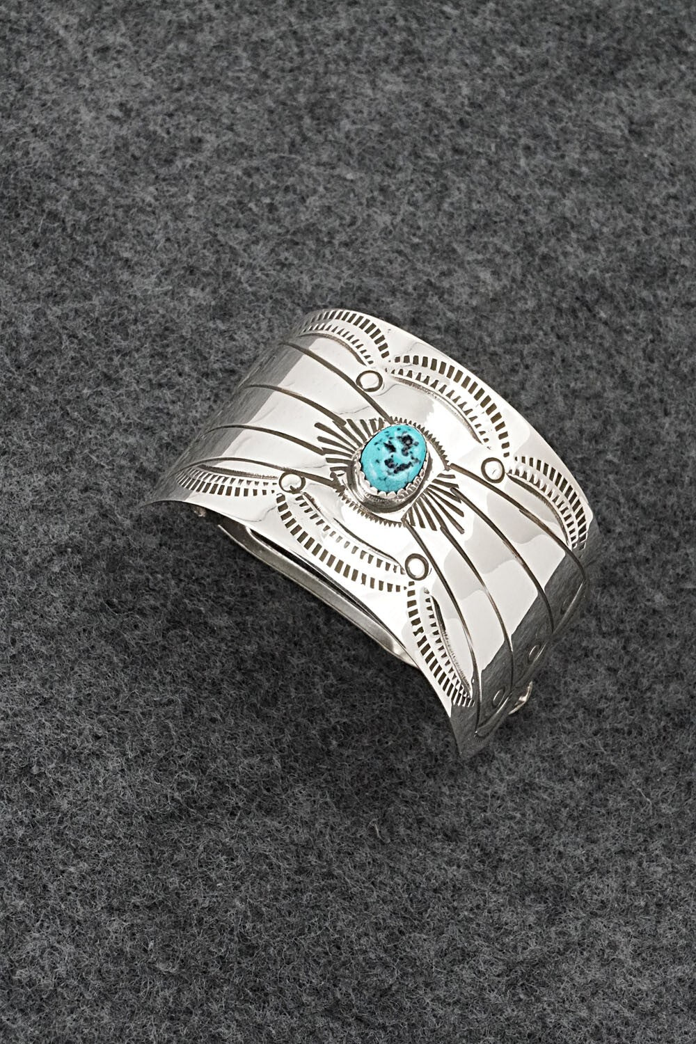 Turquoise & Sterling Silver Hair Barrette - Jolene Begay