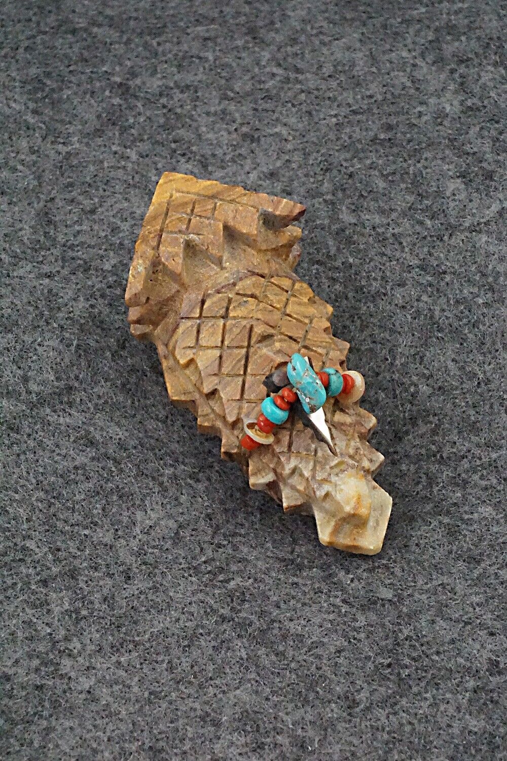 Horned Toad Zuni Fetish Carving - Douglas Martza