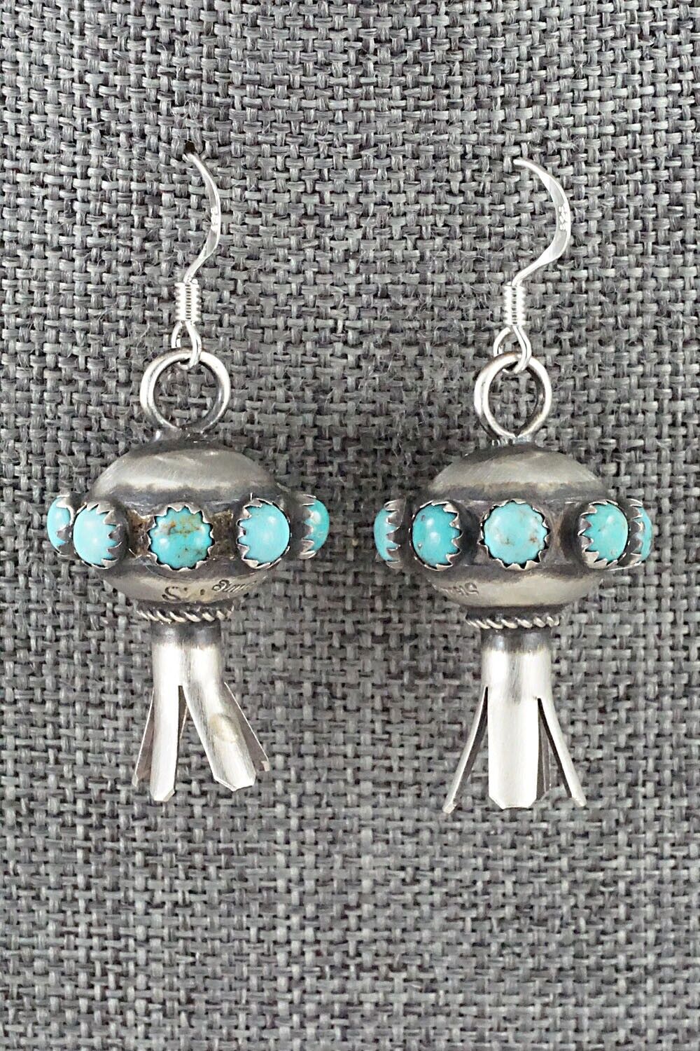 Turquoise & Sterling Silver Earrings - Monica Smith
