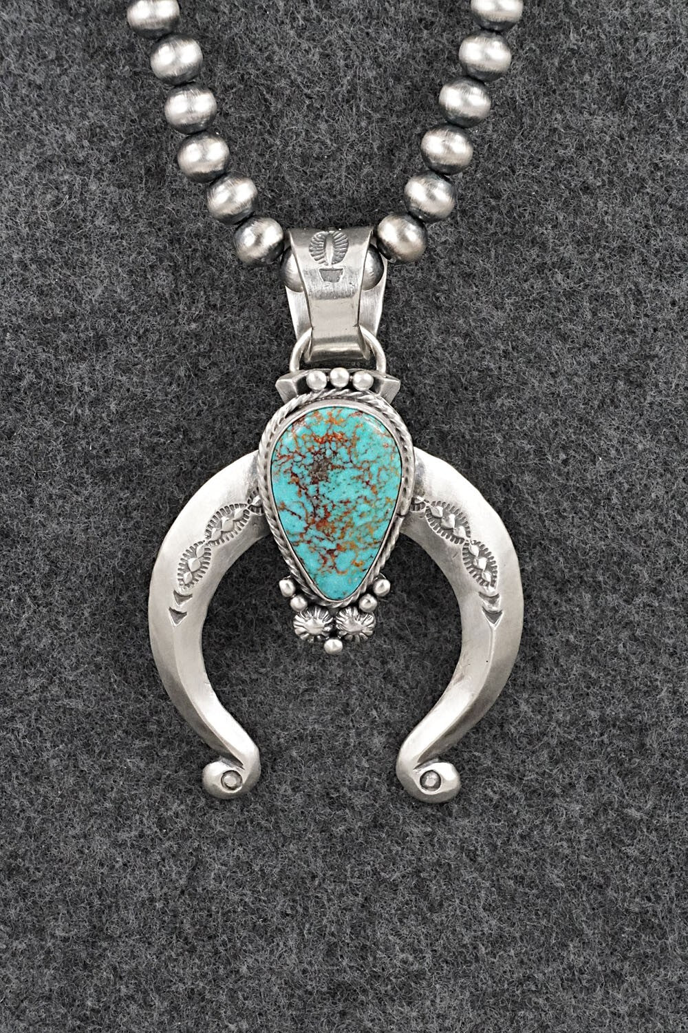 Turquoise & Sterling Silver Necklace - Samuel Yellowhair