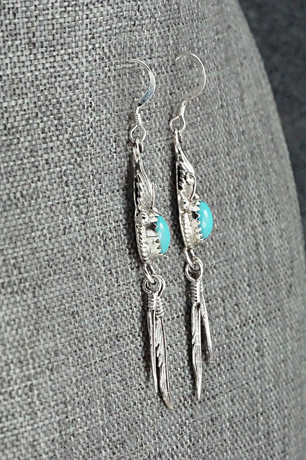 Turquoise & Sterling Silver Earrings - Judy Largo